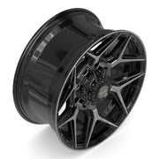 20x9 4P06 Gloss Black Brushed with Tinted Clear - 8x165.1 +0ET