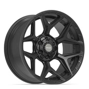 20x10 4P06 Satin Black - 6x135 + 6x139.7 -18ET