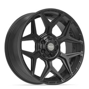 Set(4) 22x9 4P06 Satin Black - 6x135 &amp; 6x139.7 +12ET with 285/45r22 Goodyear Eagle Touring Tires &amp; TPMS