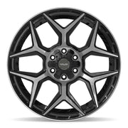 22" 4PLAY Wheels fit GM-Ford-Lincoln-Nissan-Toyota - 4P06 Gloss Black Brushed with Tinted Clear 22x9, Bridgestone Tires &amp; TPMS Set