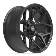 22x10 4P06 Satin Black - 6x135 + 6x139.7 -18ET