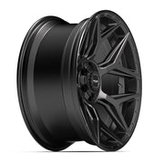 4PLAY 4P06 22x10 6x135 + 6x139.7 -18et Satin Black Wheel SET