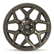 Set(4) 22x10 4P06 Satin Bronze - 6x135 &amp; 6x139.7 -18ET with 285/45r22 TBB TS-37 AT Tires &amp; TPMS
