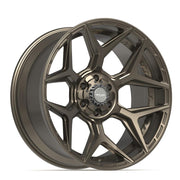 Set(4) 22x10 4P06 Satin Bronze - 6x135 &amp; 6x139.7 -18ET with 285/45r22 Sailun TerraMax RT Tires &amp; TPMS