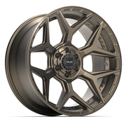 Set(4) 22x10 4P06 Satin Bronze - 6x135 &amp; 6x139.7 -18ET with 33x12.50r22 Sailun TerraMax RT Tires