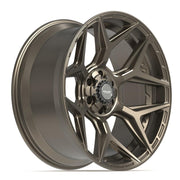 Set(4) 22x10 4P06 Satin Bronze - 6x135 &amp; 6x139.7 -18ET with 285/45r22 Goodyear Eagle Touring Tires