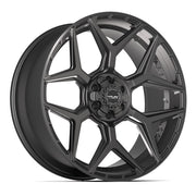 Set(4) 24x10 4P06 Satin Black - 6x135 &amp; 6x139.7 +18ET with 295/35r24 Sailun Atrezzo SVR LX+ Tires