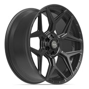 Set(4) 24x10 4P06 Satin Black - 6x135 &amp; 6x139.7 +18ET with 295/35r24 Sailun Atrezzo SVR LX+ Tires