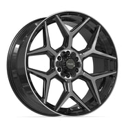 4PLAY 4P06 24x10 6x135 + 6x139.7 18et Gloss Black Brushed with Tinted Clear Wheel