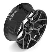 4PLAY 4P06 24x10 6x135 + 6x139.7 18et Gloss Black Brushed with Tinted Clear Wheel