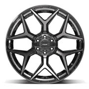 4PLAY 4P06 24x12 6x135 + 6x139.7 -44et Gloss Black Brushed with Tinted Clear Wheel SET