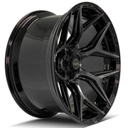 4PLAY 4P06 24x12 6x135 + 6x139.7 -44et Gloss Black Brushed with Tinted Clear Wheel SET