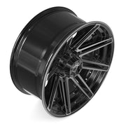 Set(4) 22x10 4P08 Gloss Black Brushed with Tinted Clear - 8x170 -24ET