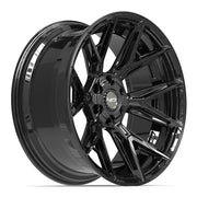 Set(4) 22x10 4P40 Gloss Black - 6x135 &amp; 6x139.7 -18ET with 285/45r22 Sailun TerraMax RT Tires
