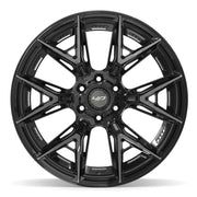 22x12 4P40 Gloss Black Brushed with Tinted Clear - 6x135 + 6x139.7 -44ET