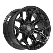 Set(5) 20x10 4P44 Gloss Black - 5x127 &amp; 5x139.7 -18ET