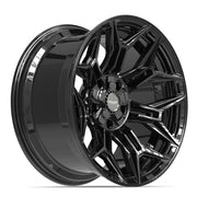 Set(4) 20x10 4P44 Gloss Black - 5x127 &amp; 5x139.7 -18ET