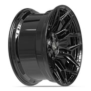 20x10 4P44 Gloss Black - 5x127 + 5x139.7 -18ET