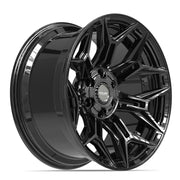Set(4) 20x10 4P44 Gloss Black - 6x135 &amp; 6x139.7 -18ET
