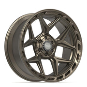 Set(4) 22x10 4P55 Satin Bronze - 6x135 &amp; 6x139.7 -18ET with 33x12.50r22 TBB TS-57 RT Tires &amp; TPMS