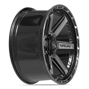 22x10 4P63 Gloss Black Brushed with Tinted Clear - 6x135 + 6x139.7 -18ET