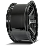 4PLAY 4P63 22x10 6x135 + 6x139.7 -18et Gloss Black Brushed with Tinted Clear Wheel SET