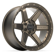 4PLAY 4P63 22x10 6x135 + 6x139.7 -18et Satin Bronze Wheel SET