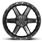 Set(4) 22x12 4P63 Gloss Black Brushed with Tinted Clear - 5x127 &amp; 5x139.7 -44ET