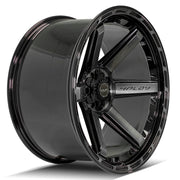 4PLAY 4P63 24x12 6x135 + 6x139.7 -44et Gloss Black Brushed with Tinted Clear Wheel SET