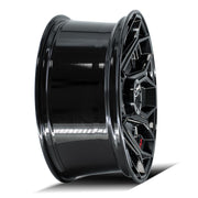 4P80R Gloss Black Brushed with Tinted Clear