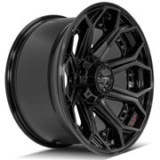 4P80R Gloss Black Brushed with Tinted Clear