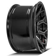 4P80R Gloss Black Brushed with Tinted Clear