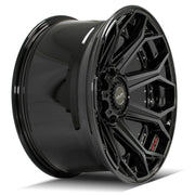 4P80RF Gloss Black Brushed with Tinted Clear