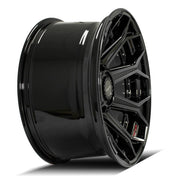 4P80RF Gloss Black Brushed with Tinted Clear