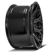 4P80R Gloss Black Brushed with Tinted Clear