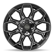 Set(5) 20x9 4P83 Gloss Black Brushed with Tinted Clear - 5x127 &amp; 5x139.7 +0ET