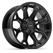 Set(4) 20x9 4P83 Gloss Black - 6x135 &amp; 6x139.7 +0ET with 275/55r20 Sailun TerraMax RT Tires &amp; TPMS