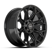 4PLAY 4P83 20x9 6x135 + 6x139.7 Gloss Black Wheels 275-55-20 Sailun TerraMax RT Tires SET