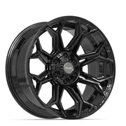 Set(4) 20x9 4P83 Gloss Black - 6x135 &amp; 6x139.7 +0ET with 275/55r20 Sailun TerraMax AT2 Tires &amp; TPMS