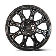 4PLAY 4P83 20x9 6x135 + 6x139.7 Gloss Black Brushed with Tinted Clear Wheels 275-55-20 Sailun TerraMax RT Tires SET