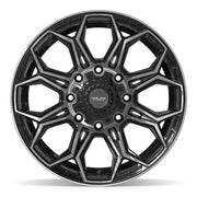 20x9 4P83 Gloss Black Brushed with Tinted Clear - 8x170 +0ET