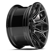 4P83 Gloss Black Brushed with Tinted Clear