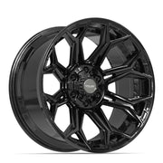 20x10 4P83 Gloss Black - 6x135 + 6x139.7 -18ET