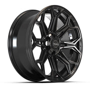 4PLAY 4P83 22x9 6x135 + 6x139.7 Gloss Black Wheels 285-45-22 Sailun TerraMax RT Tires SET