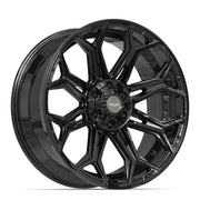 22x9 4P83 Gloss Black - 6x135 + 6x139.7 +12ET