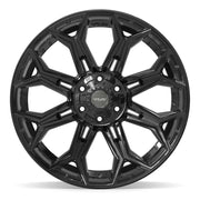 Set(4) 22x10 4P83 Gloss Black - 6x135 &amp; 6x139.7 -18ET with 285/45r22 Sailun TerraMax RT Tires