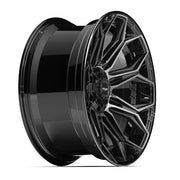 22x10 4P83 Gloss Black Brushed with Tinted Clear - 6x135 + 6x139.7 -18ET