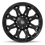 Set(4) 22x10 4P83 Gloss Black - 8x180 -18ET