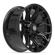 Set(4) 22x10 4P83 Gloss Black - 8x180 -18ET