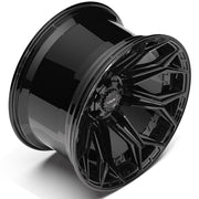 Set(4) 22x12 4P83 Gloss Black - 6x135 &amp; 6x139.7 -44ET